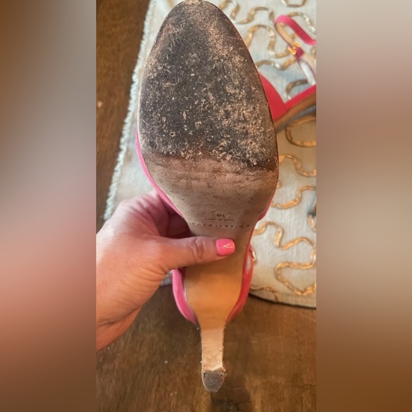 Brian Atwood size 8 platform stiletto heel pumps with peep toe. - Picture 7 of 12